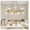 Gold Iron, variant on 41" White & Golden Modern Chandelier Light Fixture, Branch Design with Frosted Tubes, Black Cords, Adjustable Height Pendant Light for Dining Room, Living Room, or Kitchen Island (Bulb Not Included)