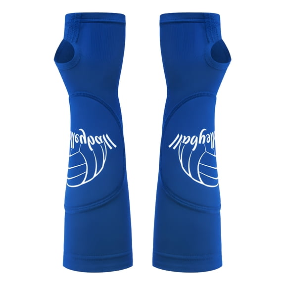 TELOLY 1 Pair Volleyball Arm Sleeves Reduces Strain Swelling Elbow Support Compression Sleeve with Thumbhole Outdoor Basketball Cycling Mountaineering Anti-collision Elbow Arm Guard Women Men