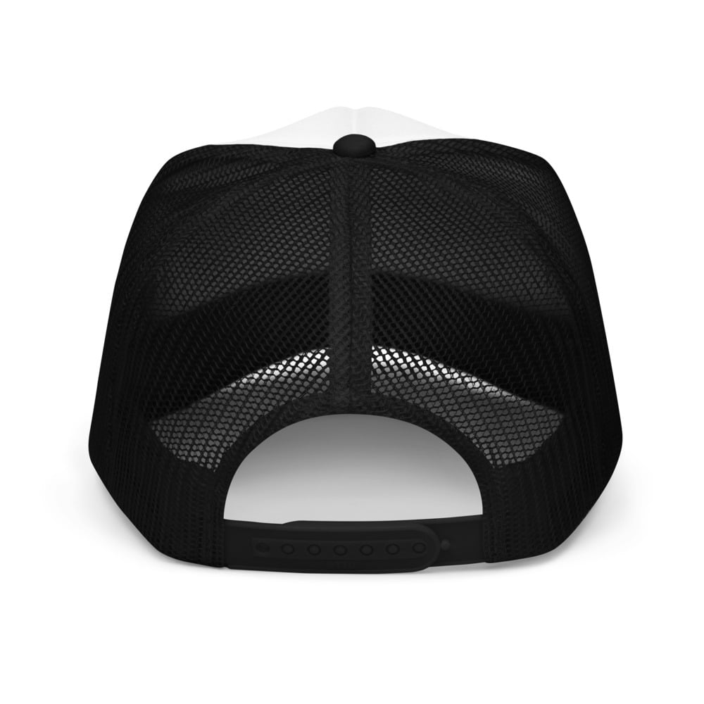 Team Rocket Foam Trucker Hat (Black / White / Black)