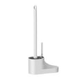 thumbnail image 1 of Complete Toilet Brush Set With Base Wall Mounted Soft Long Handle For Thorough Bathroom Cleaning Corner Sanitation, 1 of 9
