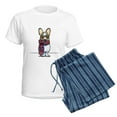 thumbnail image 5 of CafePress - Cool Corgi Pajamas - Women's Short Sleeve Print T-Shirt and Pants Light Cotton Pajama Set, 5 of 7