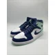 thumbnail image 3 of N I-K-E A i r-Jor-dan 1 Mid Mystic Navy/Mint/White Sneakers 554724-413 Men's Size 12, 3 of 6