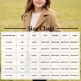 thumbnail image 3 of VEKDONE Girls Wool Blend Peacoat Single Breasted Lapel Mid Long Trench Coat with Pockets Kids Casual Warm Winter Overcoat Black,10-11Years, 3 of 9