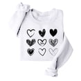 thumbnail image 6 of Aoiroe Western Shirts for Women,Long Sleeve Cute Heart Pullover Tops Round Neck Casual Pullover Shirt Baggy Comfy Blouse Long Sleeve Tunic Tops Sweatshirt White 2XL, 6 of 8