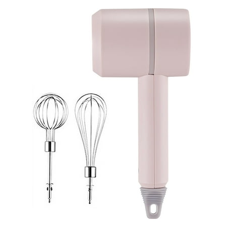 

Hand Mixer Double Stick Egg Beater Electric Portable Egg Whisk Cordless 3-speed Adjustable Stainless Steel Kitchen Blender Removable USB Egg Beater