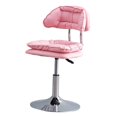 thumbnail image 3 of Tnarru Rolling Bar Stool Barstools with High Back Double Layer Sponge Counter Stool Salon Swivel Chair Bar Chair for Beauty Club Pub pink, 3 of 8