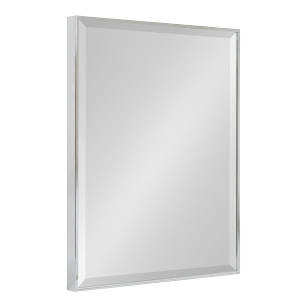 Kate And Laurel Rhodes Framed Decorative Rectangle Wall Mirror 18 75x24 75 Chrome Silver Com Kate And Laurel Rhodes Framed, Small Square Decorative Wall Mirrors