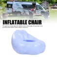 thumbnail image 3 of Sillón Inflable De PVC, Sofá Inflable Portátil Ergonómico, Sofá De Aire Inflable Para El Hogar, Camping, Patrón De Línea Azul, 3 of 7
