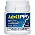 thumbnail image 4 of Advil PM Pain Reliever/Nighttime Sleep Aid, Ibuprofen and Diphenhydramine 20-Count Coated Caplets, 4 of 9