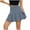 Blue, variant on Summer Skirt Saving! Jerdar Women's Casual High Waist Solid Ruffled Elastic Waist Short Skirt White S