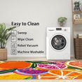thumbnail image 3 of 4x6 Rug, Fruit Rug Washable Non Slip Soft for Living Room Bedroom, Cute Cartoon Colorful Area Rug, Multicolor Fruit Carpet, Fruit Home Decor & Gifts, 3 of 7
