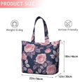 thumbnail image 4 of Pioneer Flower Floral Print Pattern Travel Tote Bags for Women Carry On,Large Weekender Bags for Women Travel,Multi Functional Duffle Bag for Work,Shopping,Sports, 4 of 5