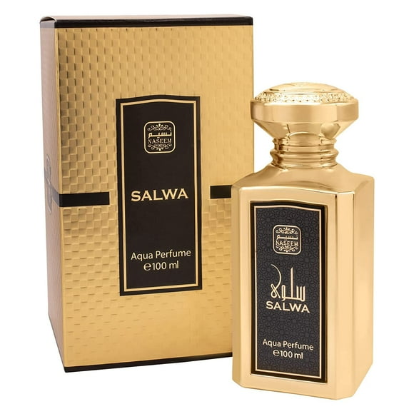 Naseem Salwa Aqua Perfume For Men 100ml, 3.4 Fl.oz. | Alcohol Free & Long Lasting Perfume For Boys - With Saffron, Patchouli, Labdanum & Balsamic Notes | Luxury Perfume For Daily Use