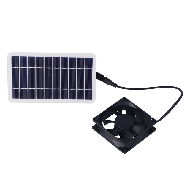 Kit de Panel Solar de 25 W con ventilador Panel Solar de polisilicio ventilador de escape para invernadero casa de mascotas refrigeración plantación de cría