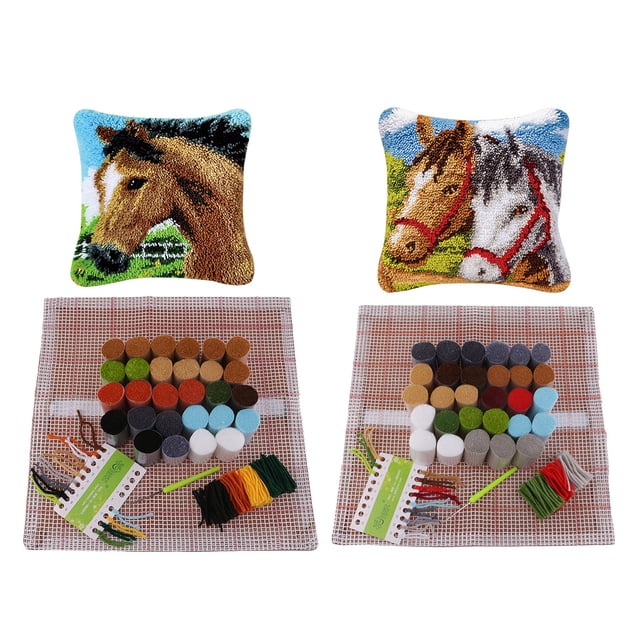 Funda de Cojín Hugo Manualidades para Manualidades Tamaños Cuadra Juegos de gancho de pestillo