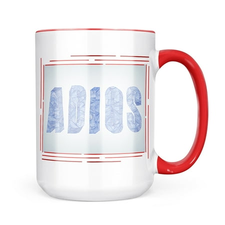 

Neonblond Adios Pen Doodle ART in 3D Mug gift for Coffee Tea lovers