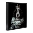 thumbnail image 3 of Stupell Industries Princess Pepper Royal Dog Black Framed Floater Canvas Wall Art design by Kelley Parker, 25 x 25, 3 of 9
