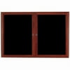 Aarco Products CDC3660 Enclosed Changeable Letter Board - Cherry