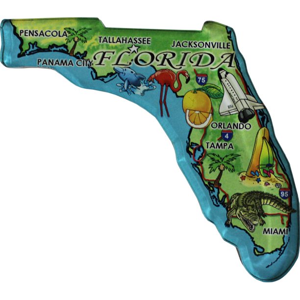 Florida Acrylic State Map