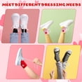 thumbnail image 6 of Bocaoying 8 Pairs Girl Crew Athletic Socks, Cotton Socks with Retro Hearts Cartoon Patterns for Kids Running Sport Indoor Outdoor, 6 of 7