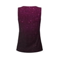 thumbnail image 5 of Haiem Dark Purple Glitter Workout Tank Tops for Women, Athletic Sports Slim-Fit Tank Tops, Compression Sleeveless Dry Fit Shirts,Athletic Shirt-X-Large, 5 of 9