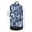 Dark Blue Acanthus Leaves, variant on Large Capacity Drawstring Laundry Backpack Portable Dirty Clothes Hamper Green&beige Tartan Pattern