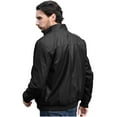 thumbnail image 6 of WenVen Men's Leather Jacket Fleece Lined Bomber Faux Leather Jacket Black L, 6 of 8