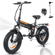 COLORWAY 750W Electric Bike for Adults , 20X4.0" Electric Bicycles with 36V/12AH Removable Battery E Bikes