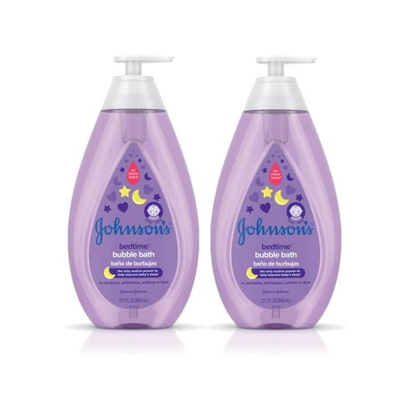 - Johnson's Bedtime Calming Baby Bubble Bath, Twin Pack, 2 x 27.1 fl. oz