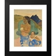 thumbnail image 2 of Paul Gauguin 14x18 Black Modern Framed Museum Art Print Titled - Two Tahitian Women in a Landscape (1887-1897), 2 of 5