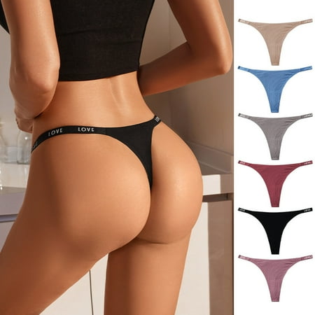 AXXD Sexy Underwear for Women Seamless Sexy Silk Butt Lifting Traceless Transparent Low Waist G-string Panties Thong Rollback