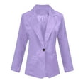 thumbnail image 6 of qucoqpe Blazers for Women Casual Open Front Long Sleeve Button Work Business Suit Coat Womens Lightweight Office Suit Jackets Blazer, 6 of 8