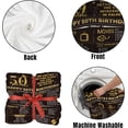 thumbnail image 7 of LHSHID Happy 50th Birthday Gifts Throw Blanket for Men 50 Years Birthday Gift Ideas for Women Wife Husband Soft Black Gold Flannel Fleece Blanket for Sofa Couch Party Decorations 50x60in, 7 of 7