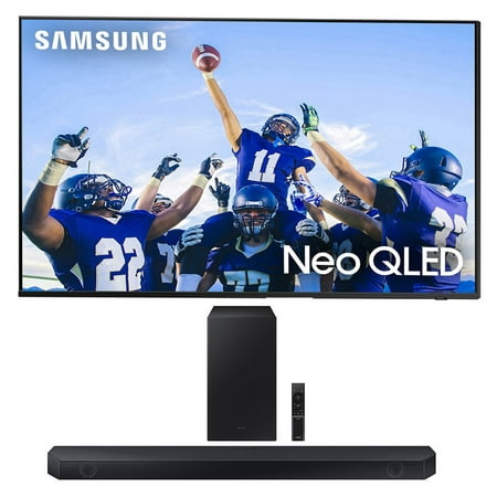 Samsung QN50QN90CAFXZA 50" Neo QLED Smart TV with 4K Upscaling with a Samsung HW-Q60B 3.1ch Soundbar and Subwoofer with DTX Virtual:X (2023)