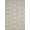 thumbnail image 3 of SAFAVIEH Natura Tracery Geometric Diamonds Wool Area Rug, Silver/Ivory, 6' x 9', 3 of 6