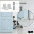 thumbnail image 4 of 2pcs Plastic L-Guide Floor Guide Replacement For Sliding Barn Door Hardware Hot!, 4 of 8