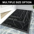 thumbnail image 7 of Buganda Waterproof Doormat, Non Slip Absorbent Rubber Door Mat for Outdoor and Indoor, Low Profile Dirt Trapper Front Door Rug, 30"x17",Black, 7 of 7