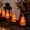 B, variant on LED String Lights Pumpkin Skull B - Plastic 20-light set, battery-operated and flexible. Pumpkin skull B style for Porch, Mantel, and Party Decor