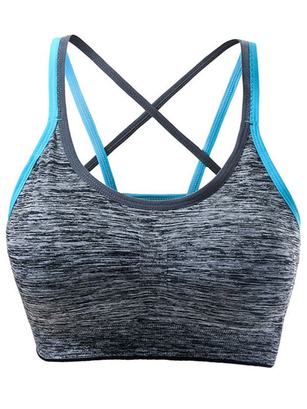 ZXZY Women Removable Padded Sports Bras for Workout Fitness Yoga - Walmart.com