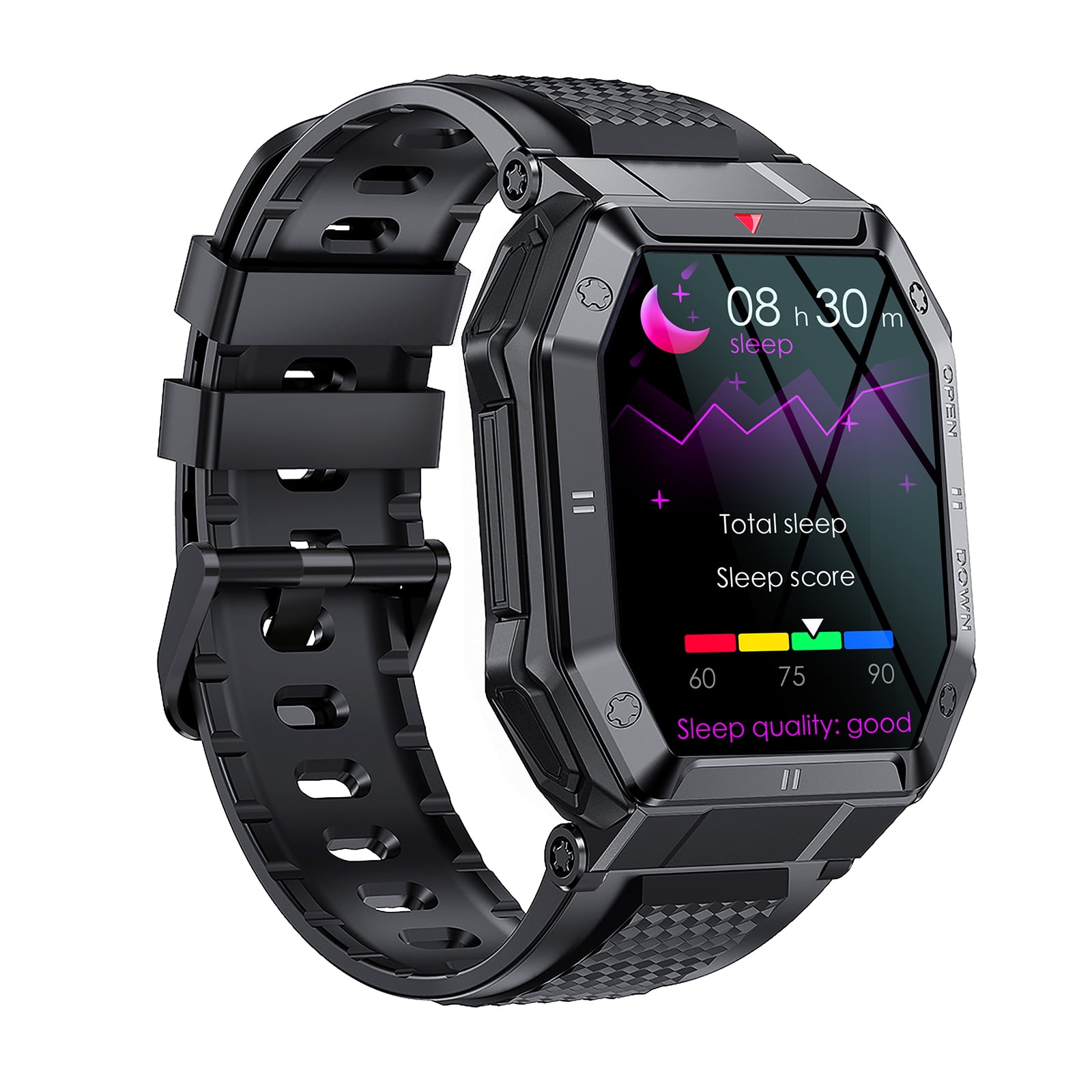 LEMFO K55 Outdoor Smart Sports Watch 1.85'' IPS Full-Touch Screen Sturdy Body Bluetooth Call 24 Sports Modes 20 Days Standby Health Message Reminder Compatible with Android iOS - Walmart.com