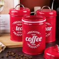 thumbnail image 5 of Coffee Container Food Safe Moisture-proof Wrought Iron Strong Sealing Sugar Canister For Kitchen - Jxlgv, 5 of 5