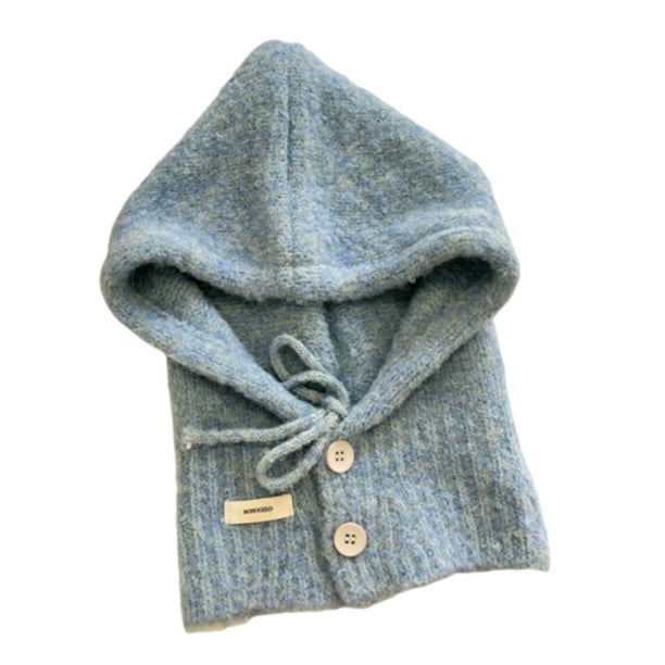 Guardurnaity Máscara de invierno de forro polar a prueba de viento, cuello multifuncional, tela suave, cómodo, adecuada para deportes, ciclismo, Sombreros azul Talla única
