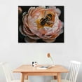 thumbnail image 2 of Nawypu  Bee Rose Realistic 15 Canvas Art - Home Decor Wall Art Print Poster Painting Large, 2 of 6