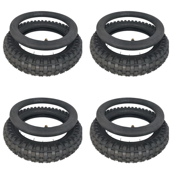 4pcs 12 1/2 X 2.75 Tyre 12.5 X2.75 Tire for 49Cc Motorcycle Mini Dirt Bike Tire MX350 MX400 Scooter(Inner & Outer Tire)