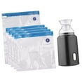 thumbnail image 1 of Vacuum Pump, Electric Pump with Vacuum Storage Bags Vacuum Bag Pump Vacuum Storage Bags with USB Cable 5 Storage Bags Rechargeable for Travel Home Use Save Space, 1 of 7
