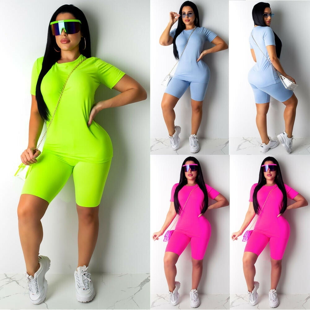 TRACKSUIT Mens Casual V Neck Short Sleeve T-Shirts and Shorts Summer Activewear Athletic Sports Suit Set