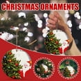 thumbnail image 4 of Fiudx Adornos Navideños de Madera, Diseño de Cabeza de Animal de Doble Cara, Proceso de Sublimación a Alta Temperatura, Decoración Festiva para Árbol, Perfectos para Fiestas de Oficina, 7 Cm de Diáme, 4 of 7