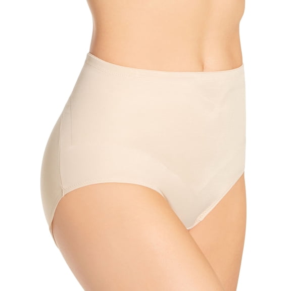 Women's Naomi & Nicole 7454 Adjusts to You Waistline Brief (Warm Beige S)