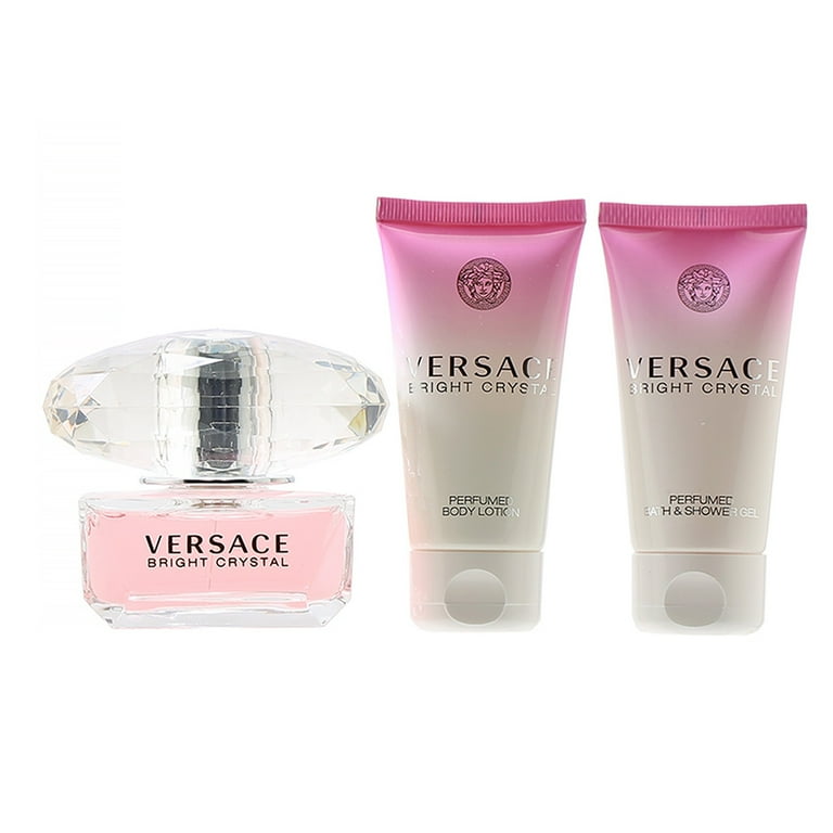 VERSACE BRIGHT CRYSTAL 香水・ボディローションセット Versace Bright Crystal 3-Piece Fragrance Gift Set for Women
