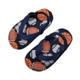 thumbnail image 4 of WAYUTE Sandals for Girls Children Kids Cartoon Print Flip Flops Lightweight Summer Beach Footwear for Play and Daily Adventures,Navy,6 Y-7 Y, 4 of 4